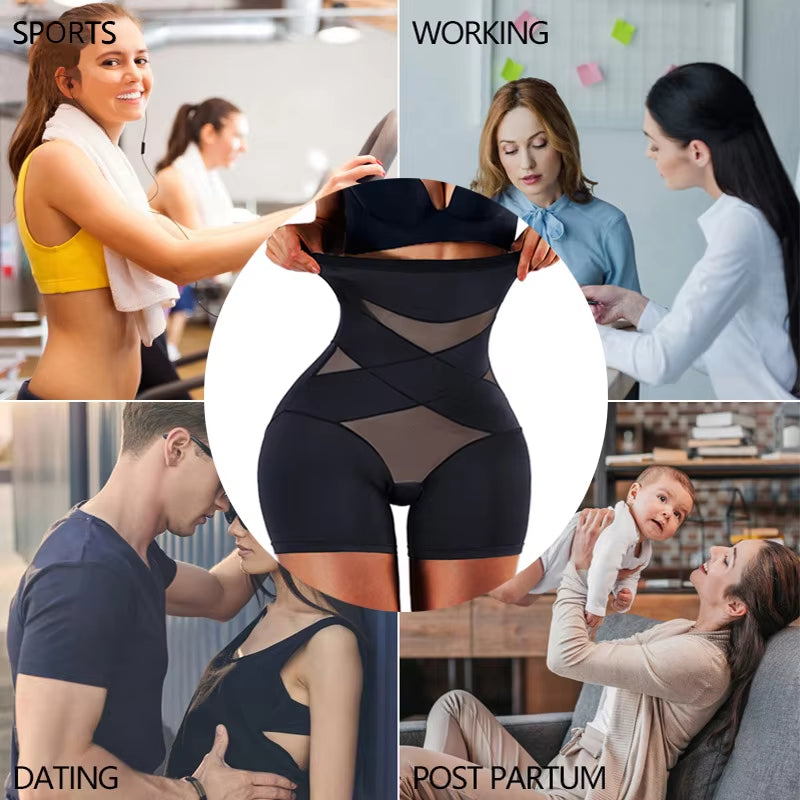 Women Body Shaper Tummy Control Panties Shorts Butt Lifter Shapewear Shorty Waist Trainer Safety Short Pants under Skirt Panties